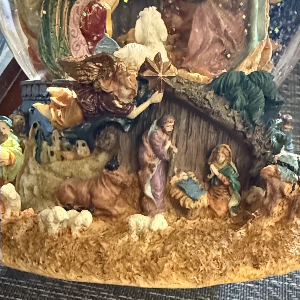 Nativity Christmas Scene 8” Snow Globe - Picture 7 of 13